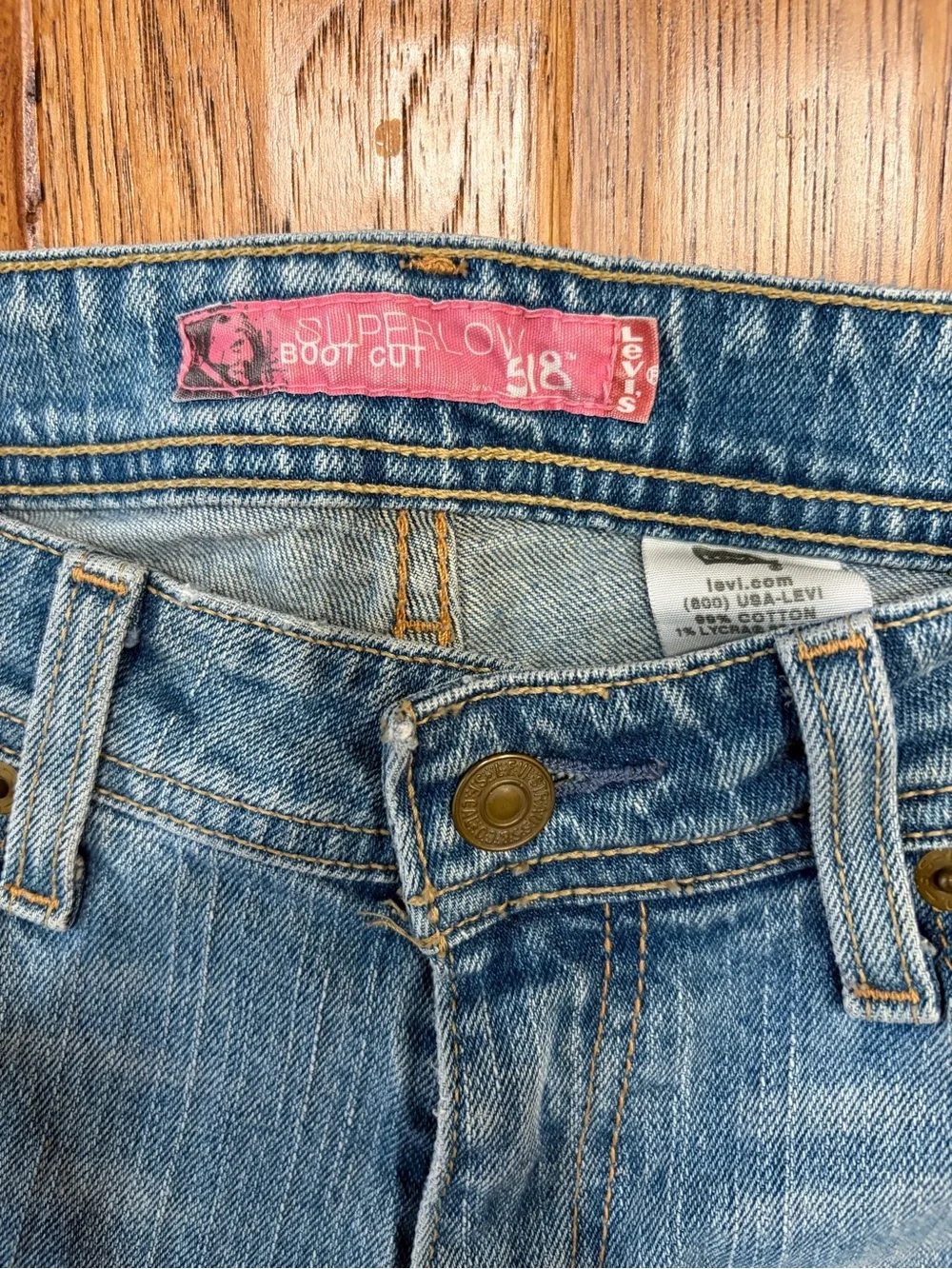 Levi's Superlow Bootcut Blue Denim Jeans